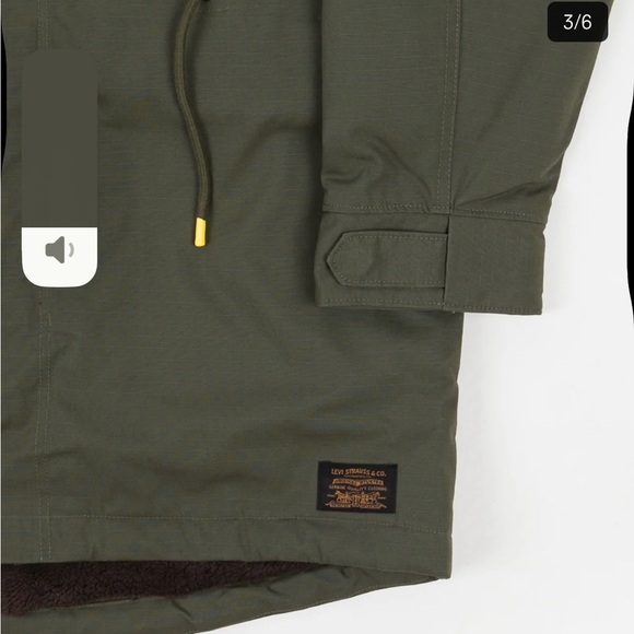 Levi's Green Outdoor Parka Jacket - Picture 4 of 12